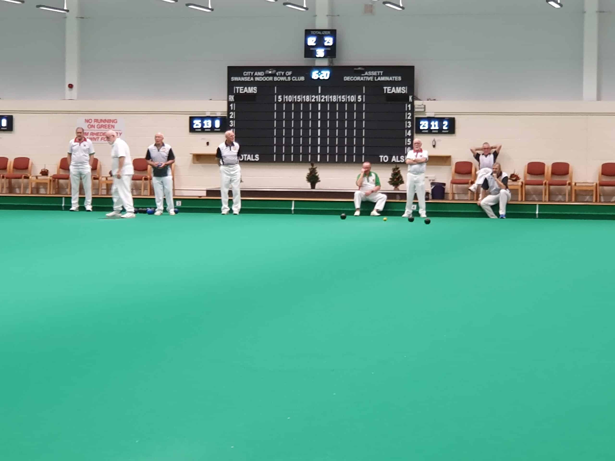 MATCH RESULTS 25th NOVEMBER 2023 Swansea Indoor Bowls Club